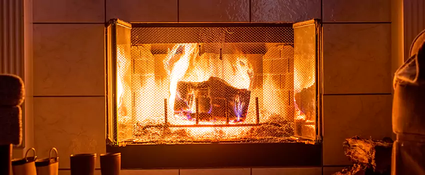 Mendota Hearth Landscape Fireplace Installation in Walker, Michigan