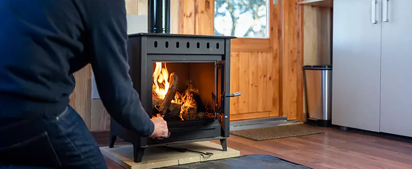 Open Hearth Wood Fireplace Installation in Walker, MI