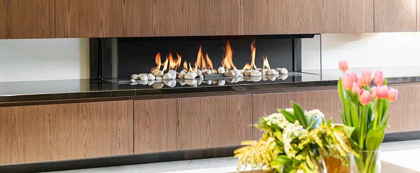 Double-height Fireplace Design Refurbishment in Walker, Michigan